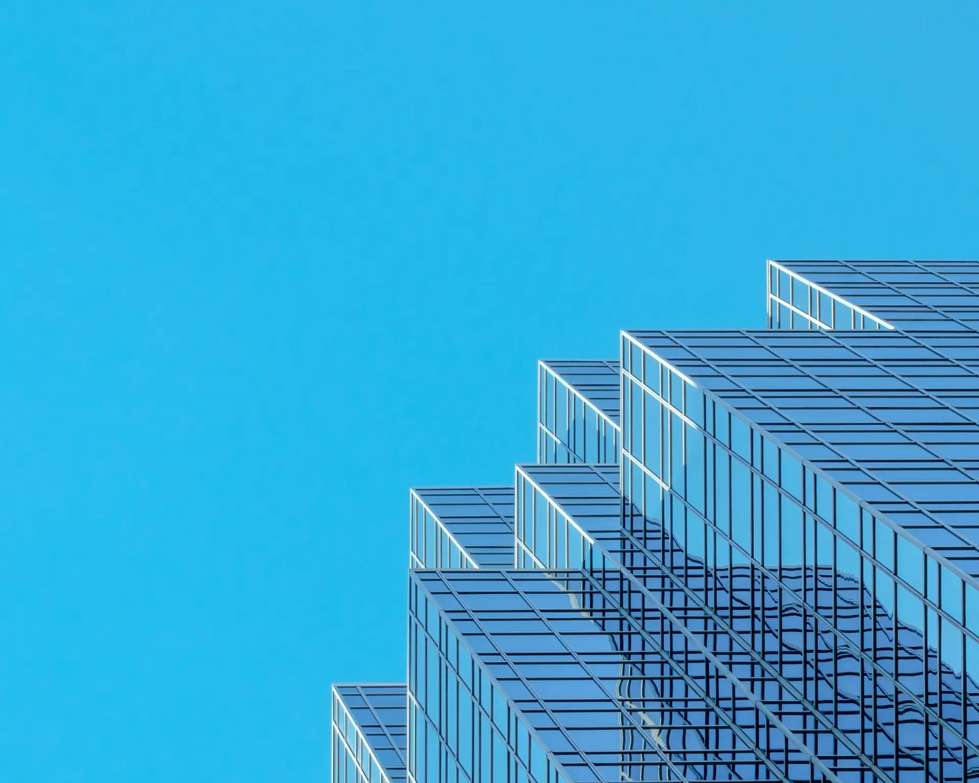 Office towers at dusk